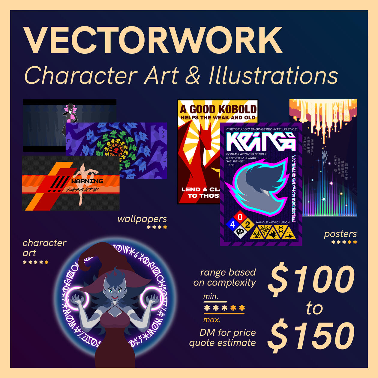 Vectorwork Character Art &amp; Layouting