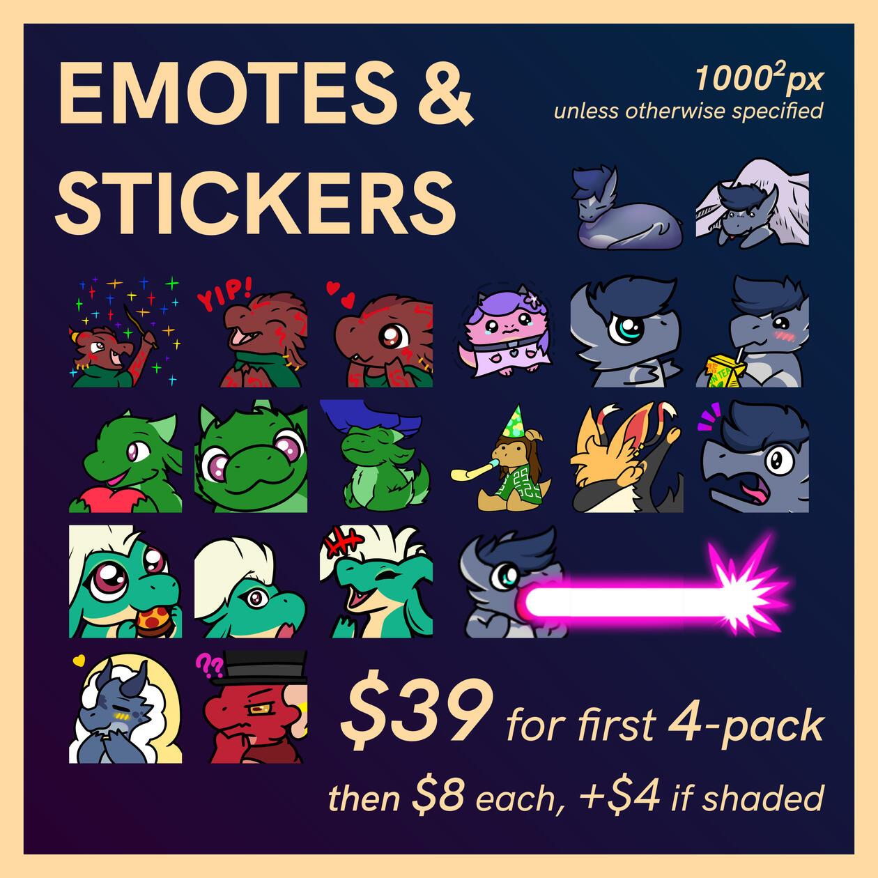 Emotes &amp; Stickers